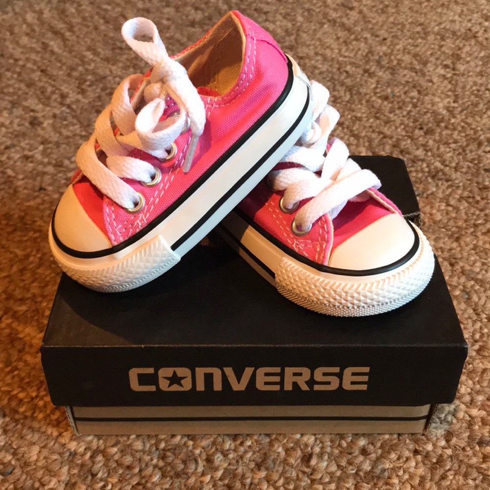 Infant Converse All Star Sneakers Shoe 2 Pink Girl